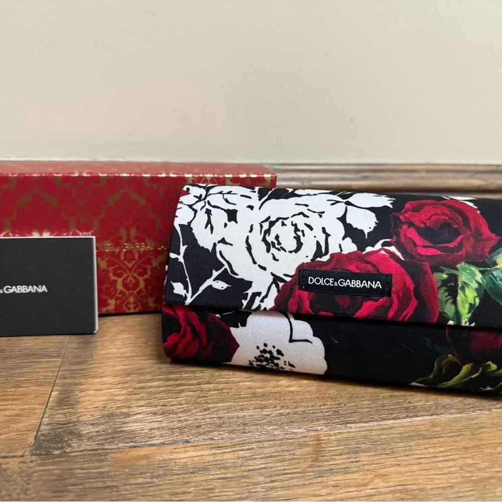 Dolce & Gabbana Floral Clutch sunglasses case cover - Picture 1 of 6